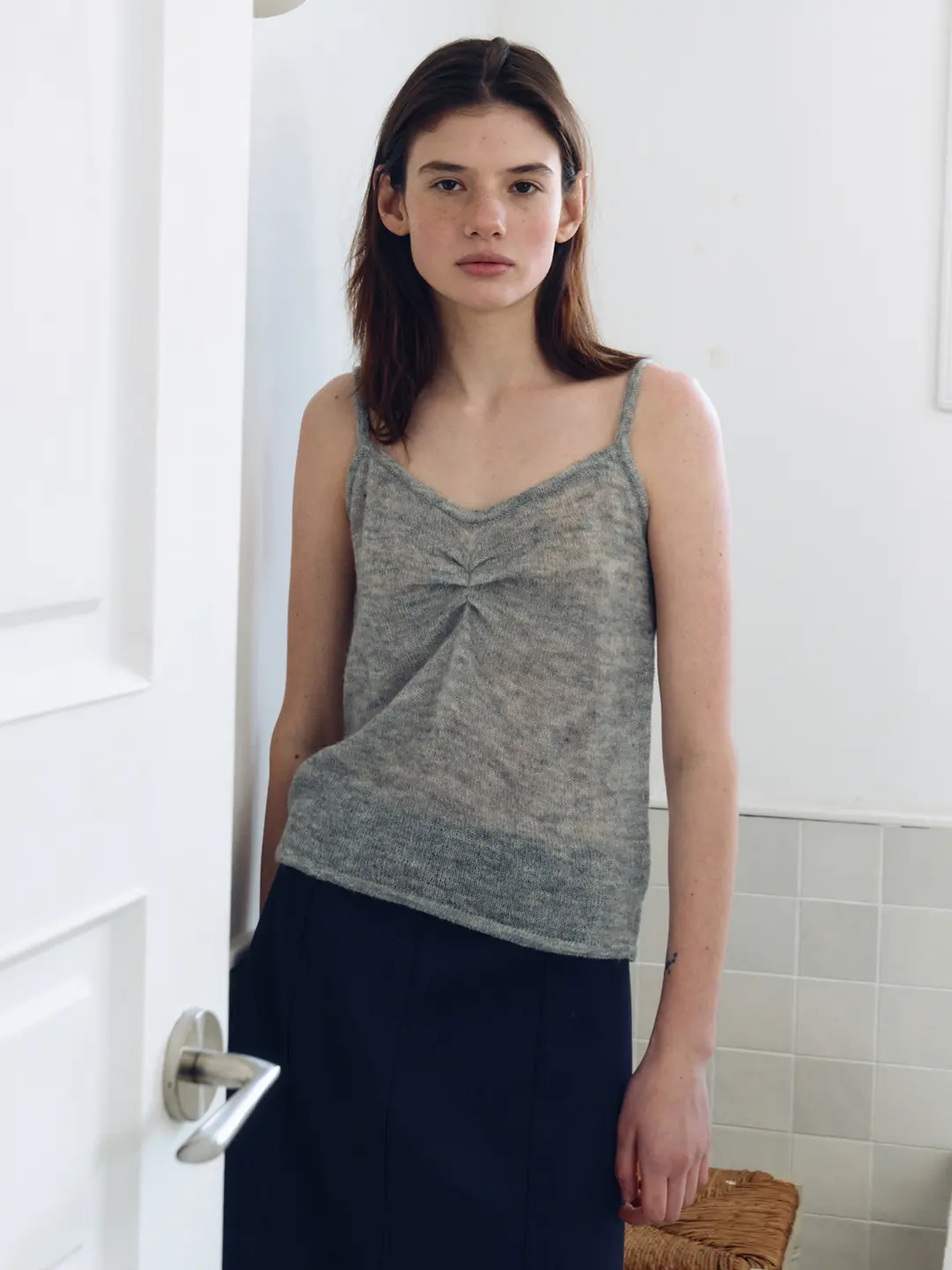 리볼드 Shirring Sleeveless NT_(Melange) 상품 이미지 1