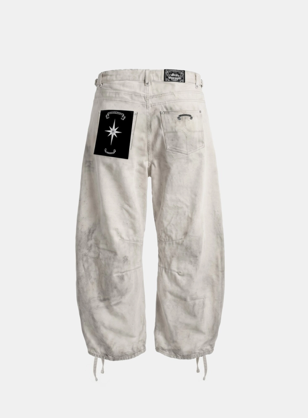 배드블러드 [6/11 발송] [w-pts26-108] 0509 Curved Barrel Pants - Cream 상품 이미지 1