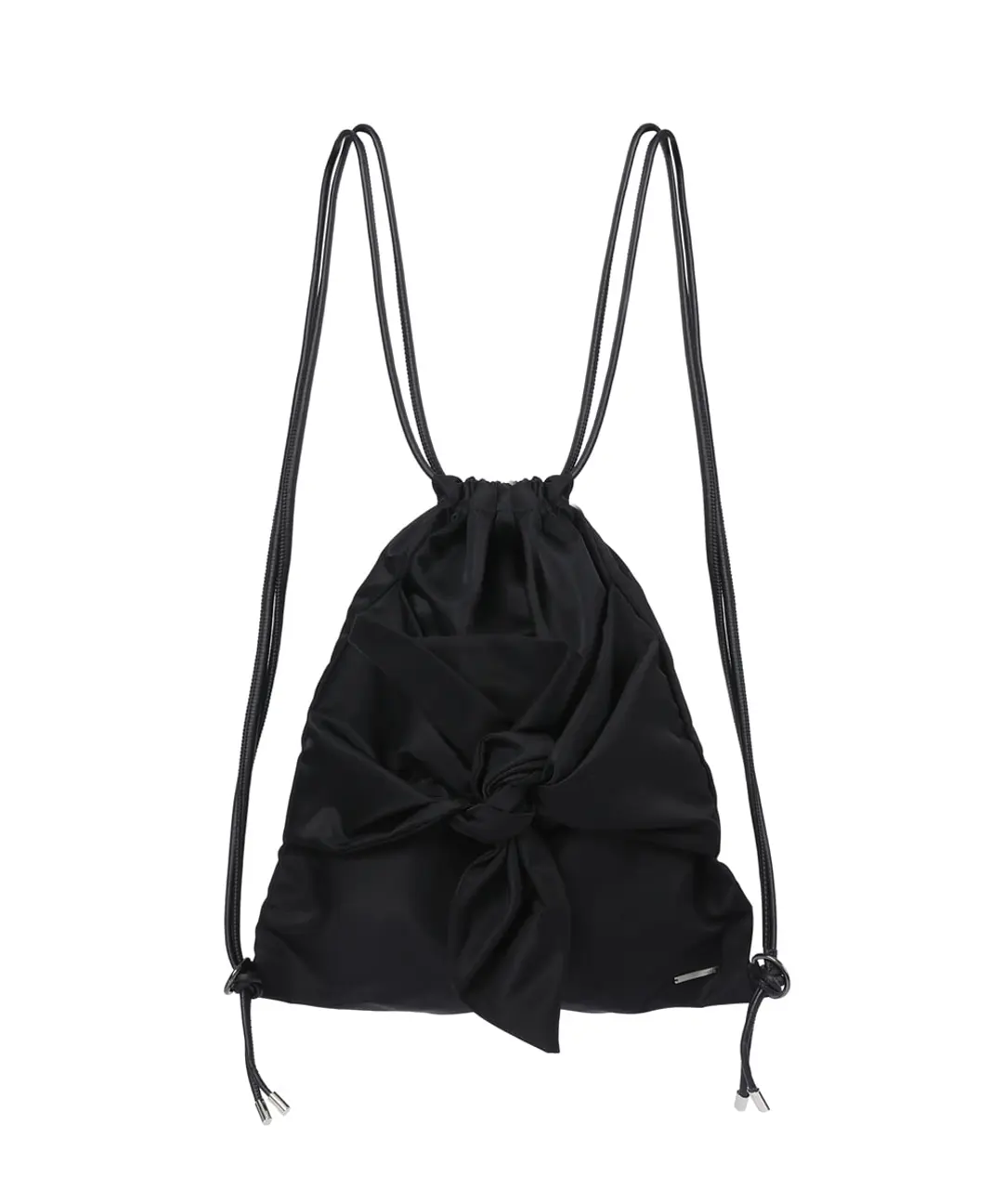 미세키서울 Tie-up drawstring bag BLACK 상품 이미지 1