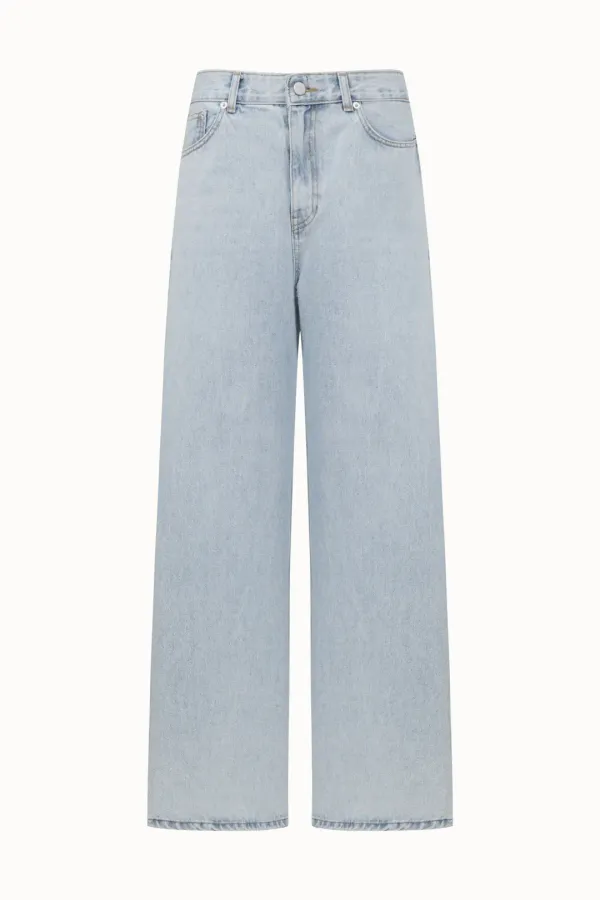 Wide Long Denim[LMBESPDN4114]-Light Blue