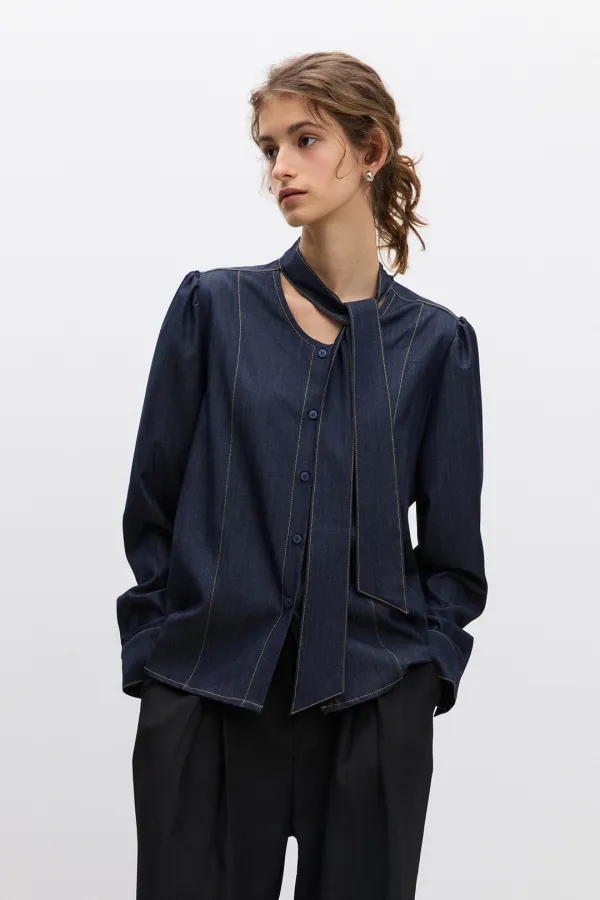 Bren Blouse / Indigo