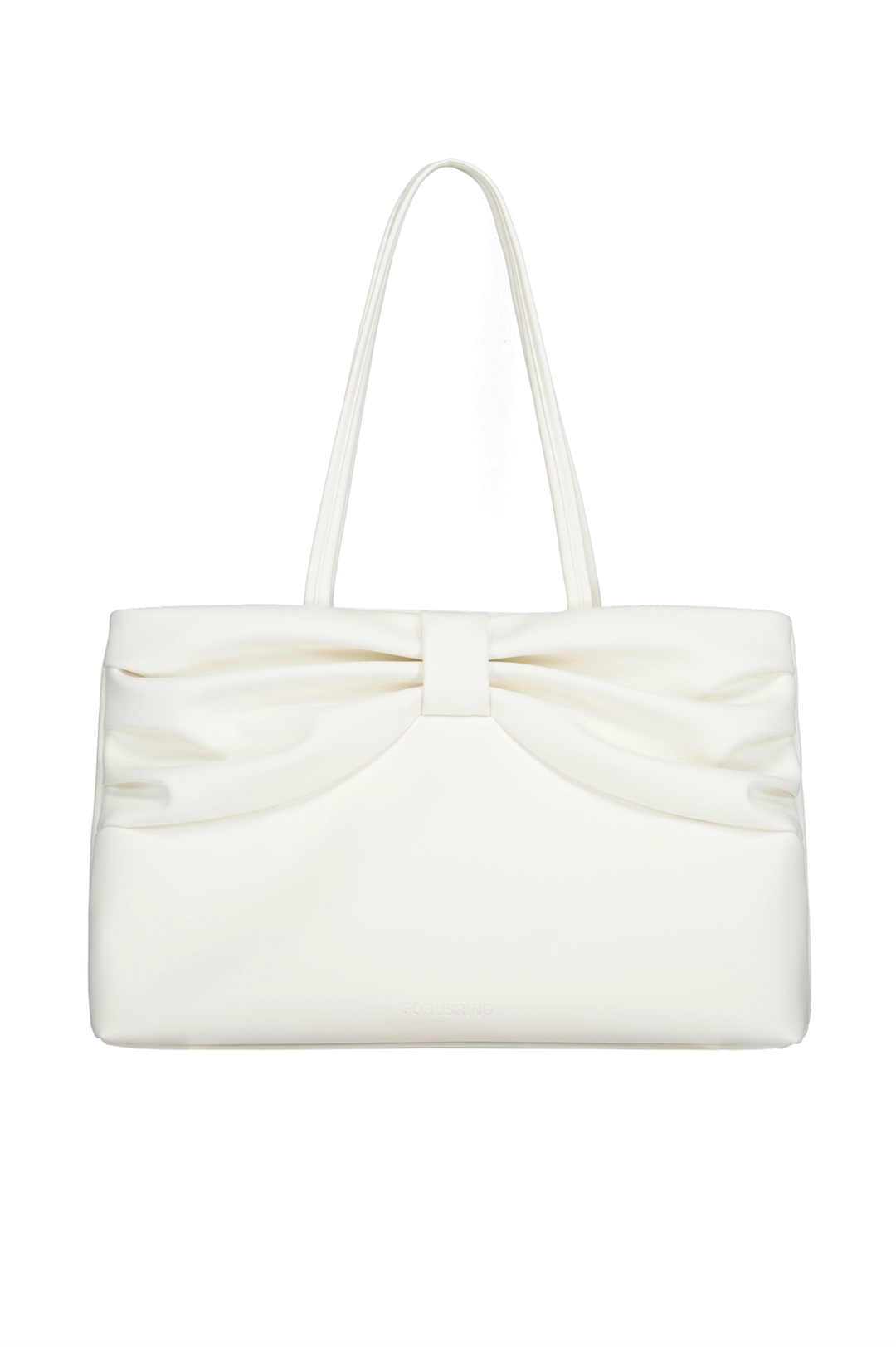 포어링 [예약배송] RIBBON DOT BAG [WHITE] 상품 이미지 1