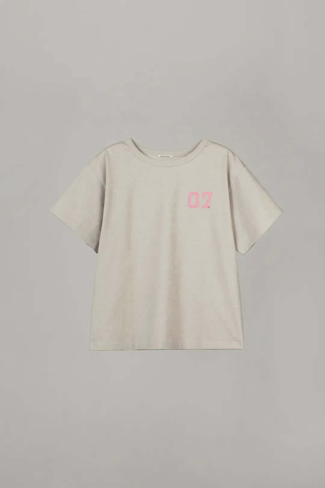 오버듀플레어 VINTAGE LETTER PIGMENT T-SHIRT_LIGHT BEIGE 상품 이미지 3