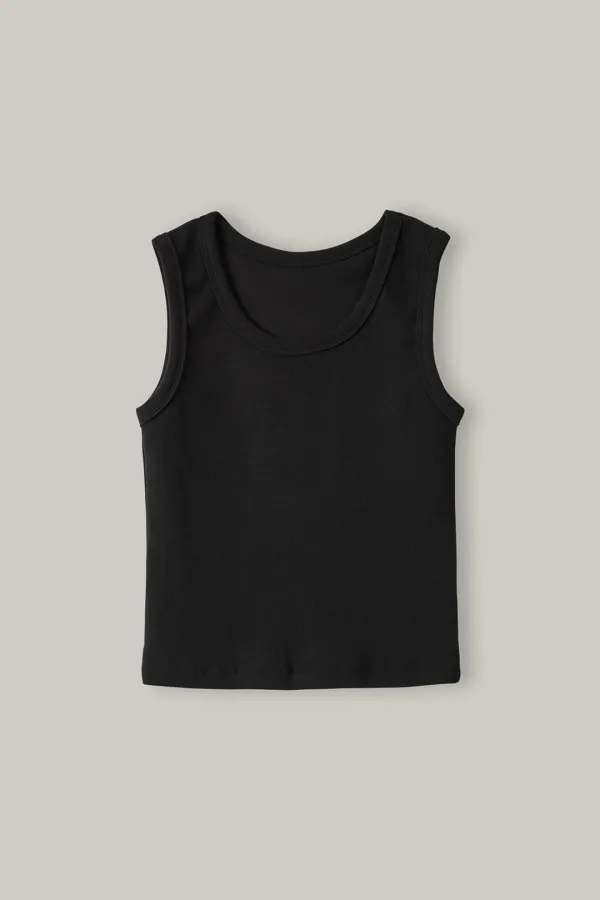 Front-to-Back Rib Top (Black)