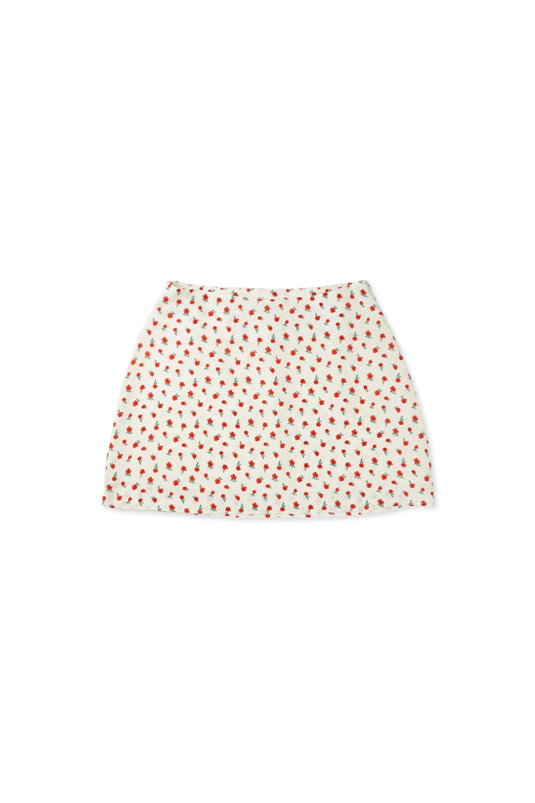 위드아웃썸머 Flower mini skirt_ivory 상품 이미지 1