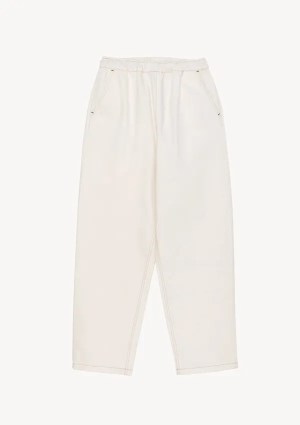 Hudson Banding Denim in White