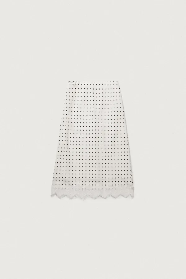 LE DOT LACE SKIRT
