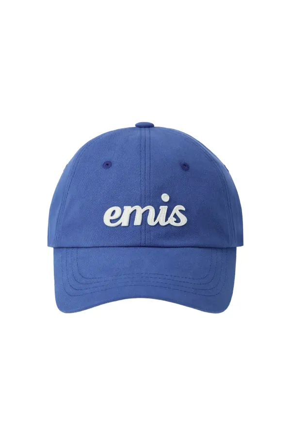 APPLIQUE BALL CAP-BLUE