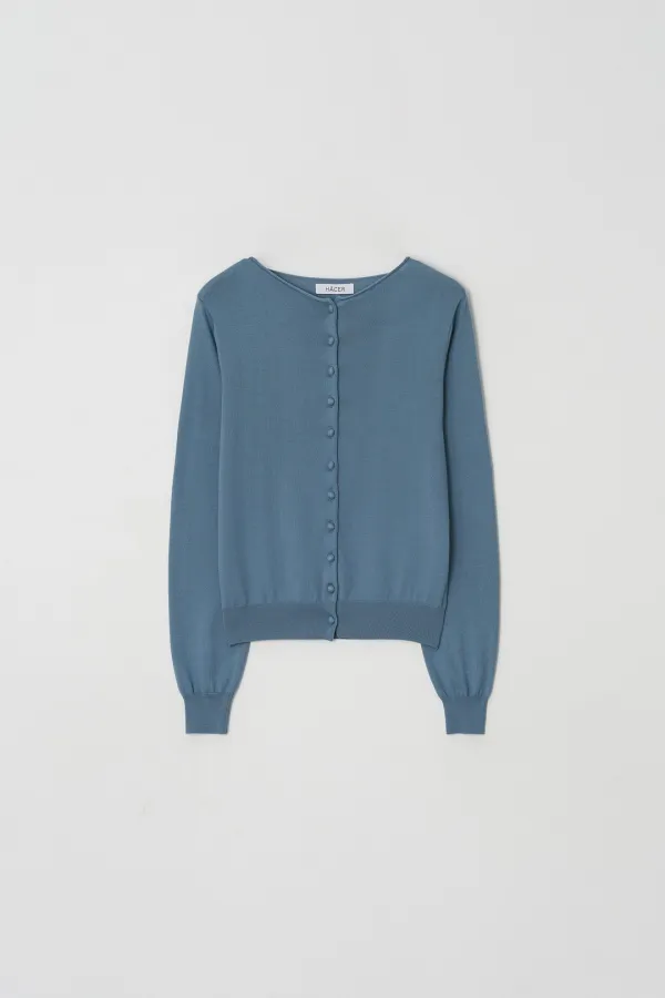 [2nd] Soft Boatneck Cardigan