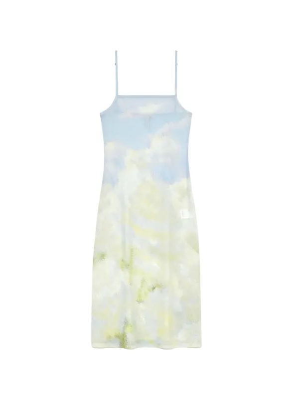 [3차] Print Long Dress Print Flower