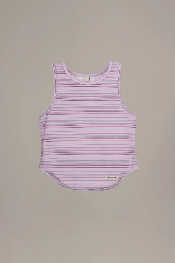 STRIPED HALTER TOP_PINK STRIPE
