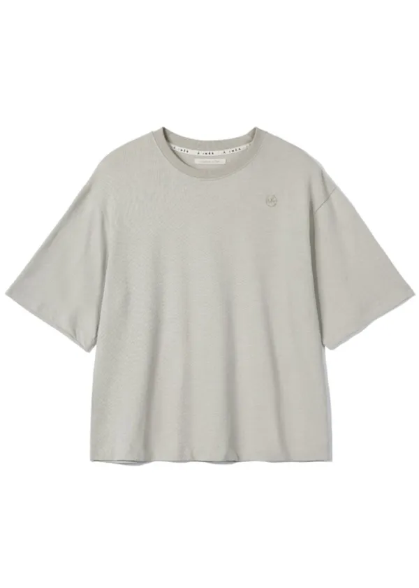 OVERFIT LOGO T-SHIRT_BEIGE