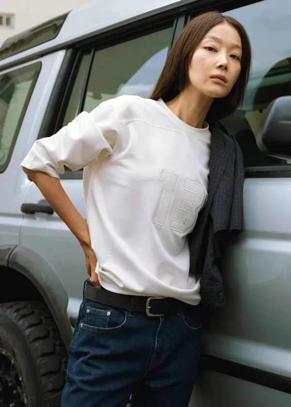 [소빈 콜라보] Minimal rugby t-shirt (ivory)