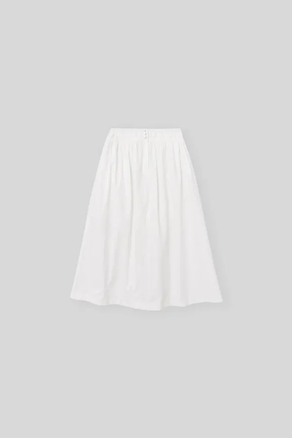 Labe cotton skirt (white)