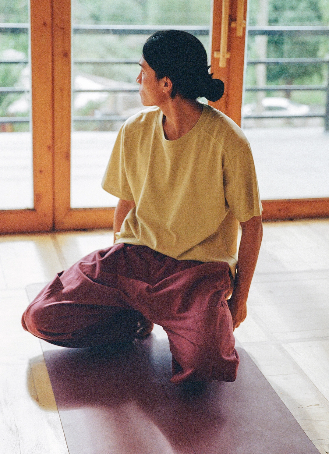 부디무드라 Pocket tapered pants (Unisex)_dyed_Windsor Wine 상품 이미지 1