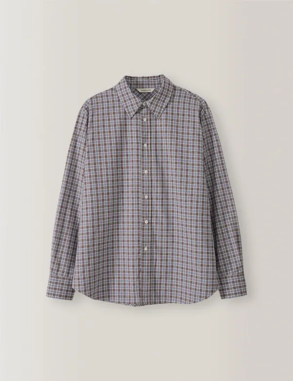 Mini Check Shirt (Red & Blue)