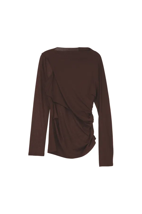 Wrapping Top, Burgundy