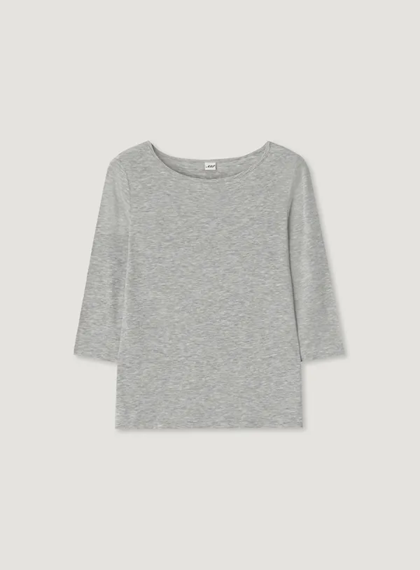 [ROUTINE] POWDER TEE_MELANGE GREY