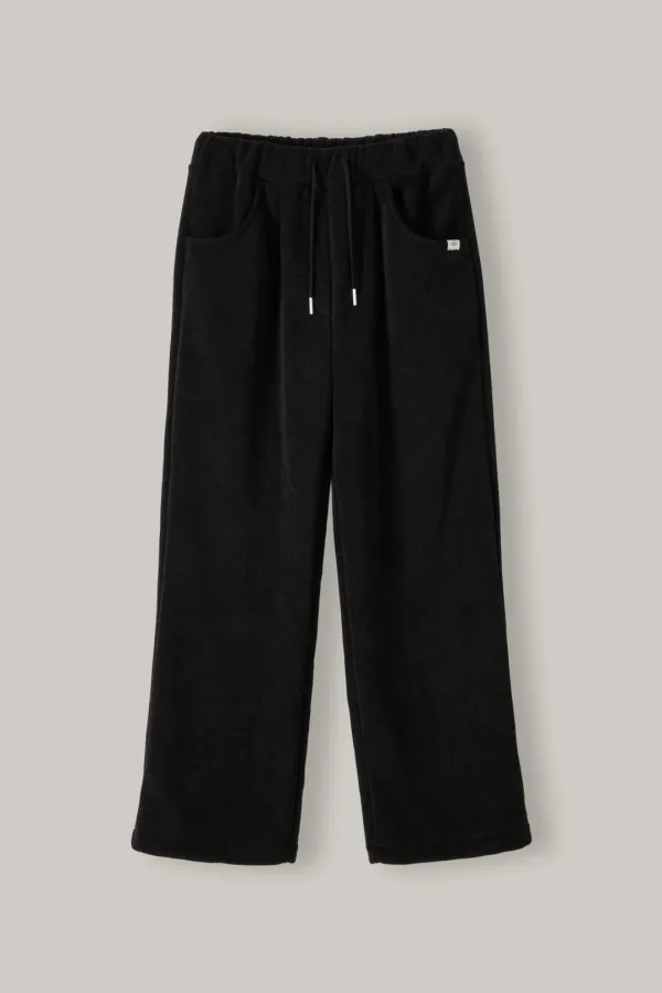 Warm Rib Pants (Black)