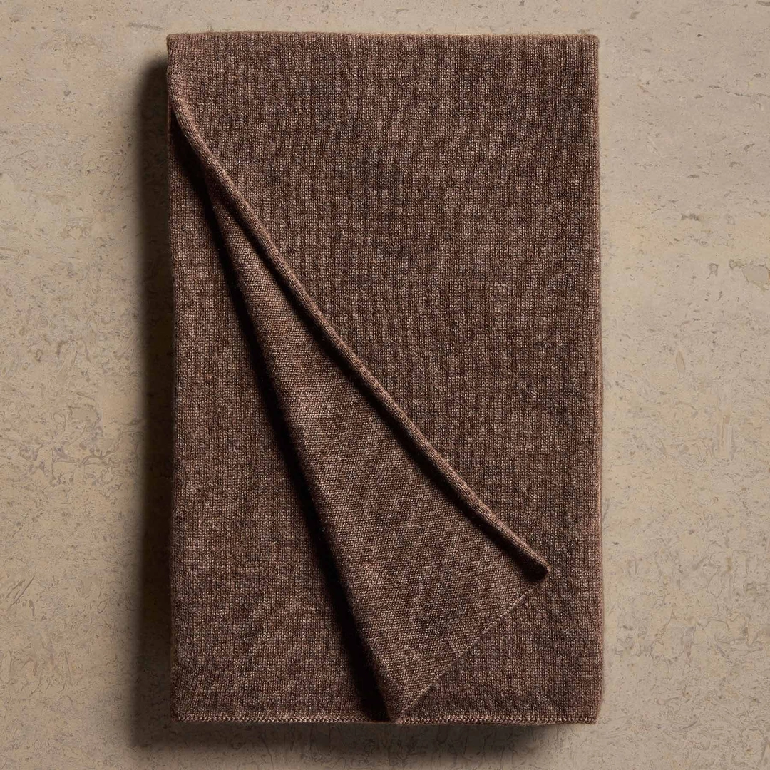 제임스펄스 Open Knit Cashmere Scarf - Brownstone 상품 이미지 2