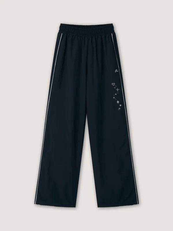 Feather Nylon Pants - Navy