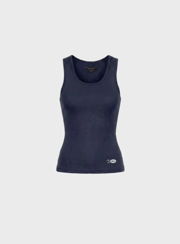 [w-tnk26-014] BS Cotton Jersey Classic Tank - Navy