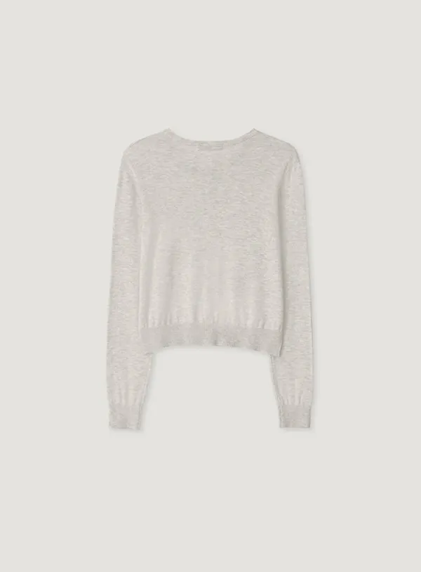 MOLLI ROUND CARDIGAN_GREY