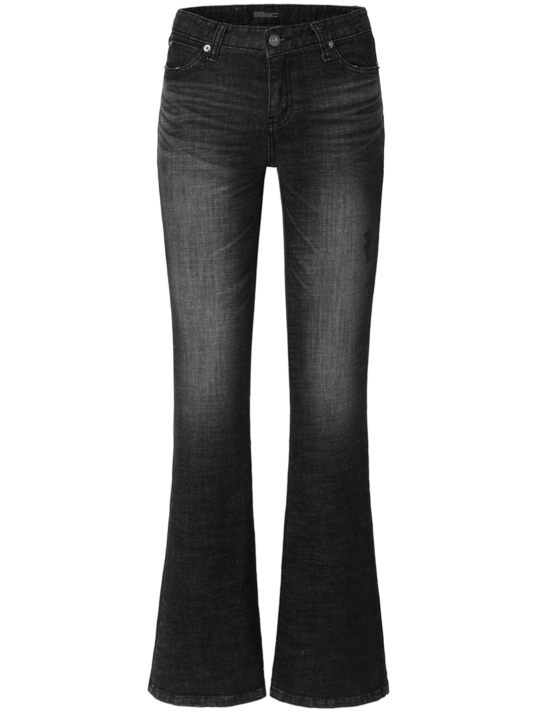 이네기 [3rd Reorder] Vintage Scratch Bootcut Jeans (black) 상품 이미지 1