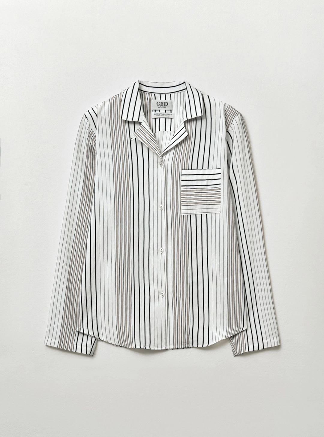 ALLEN STRIPE SHIRT - WHITE