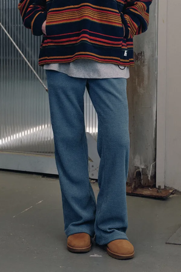 bootscut band pants - blue