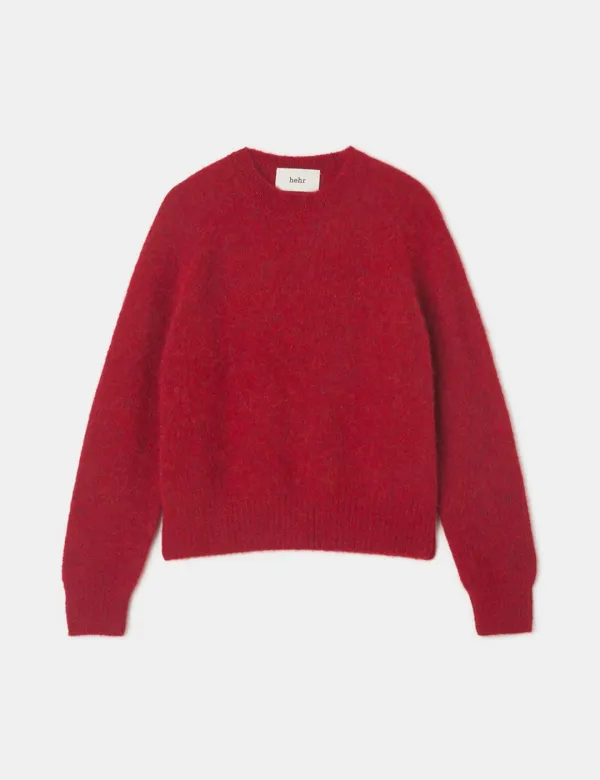 Lucy Crew-neck Sweater (Red)