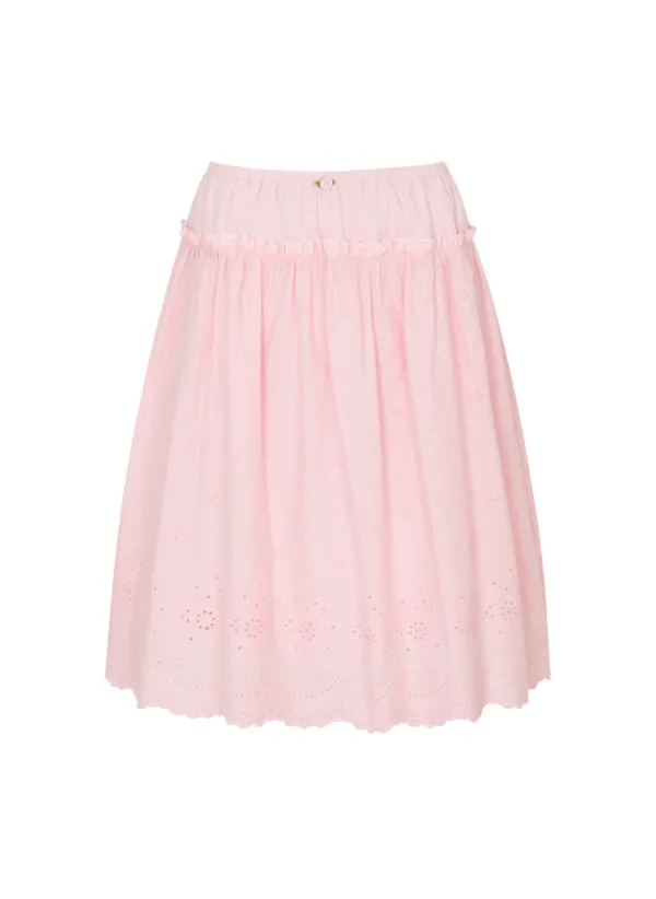 Zoey Lace Skirt (Pink)
