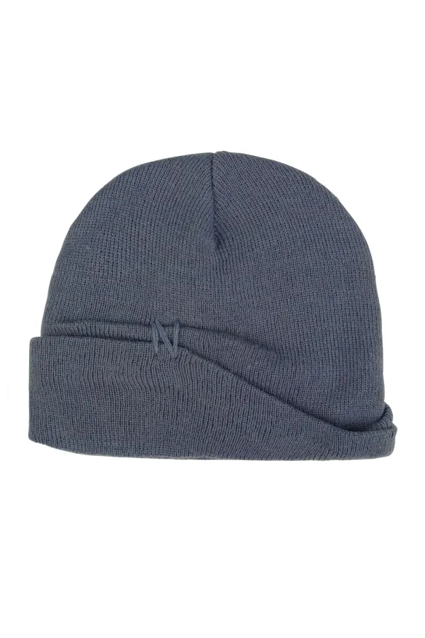 PINCHED BEANIE (UNISEX) DUSTY BLUE