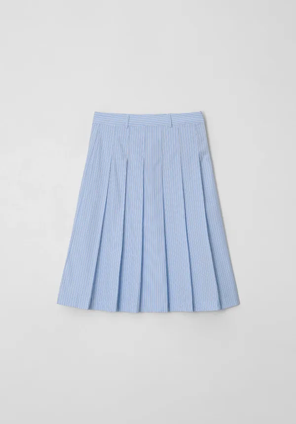 Stripe Pleats skirt
