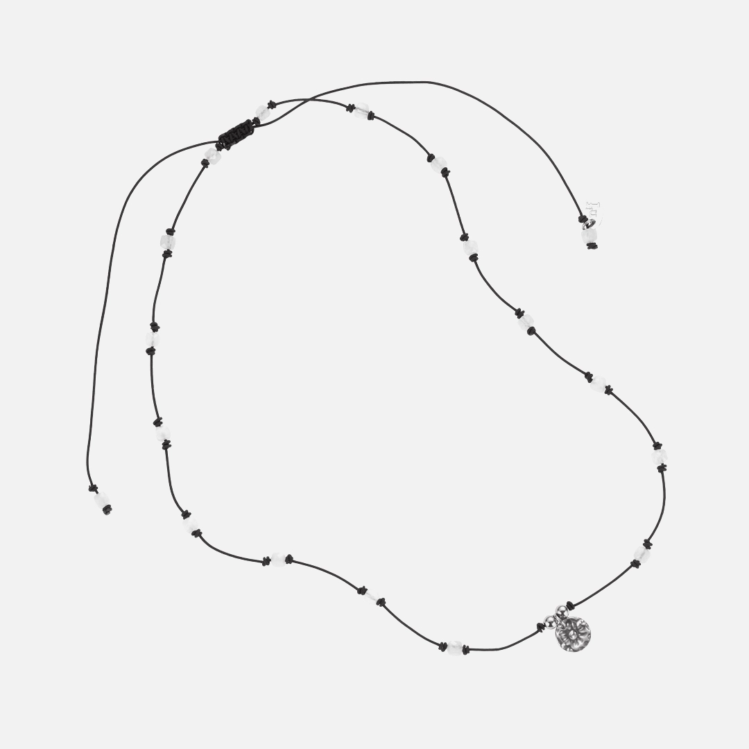 엔프프 stepping stone necklace-black 상품 이미지 2