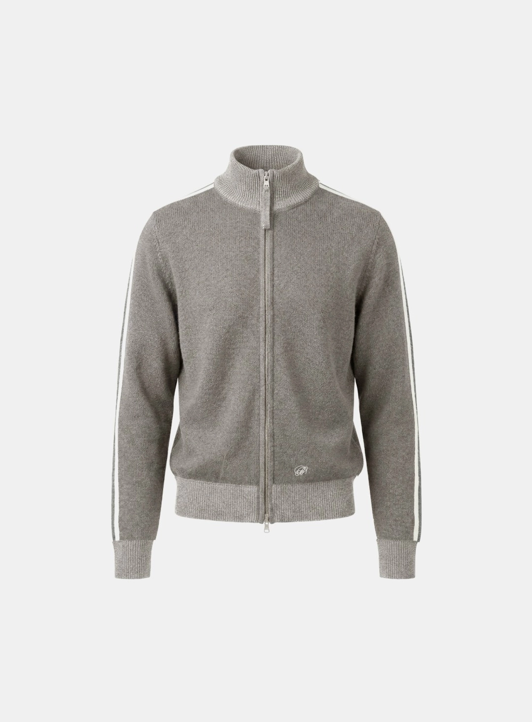 배드블러드 [w-jkt26-009] Big B Logo Full-Zip Knit Track Top - Sand 상품 이미지 1