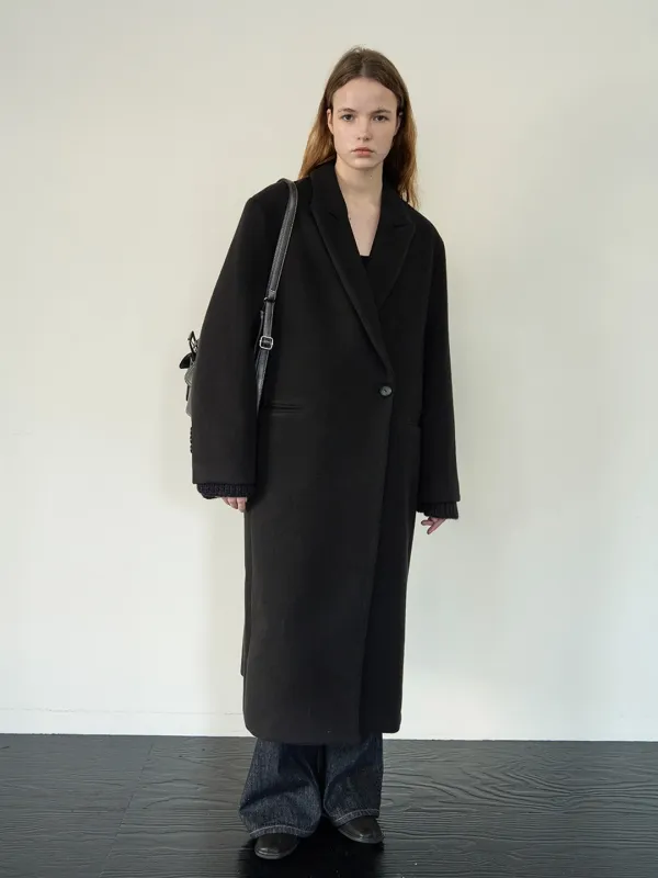 Oversized tailored coat
