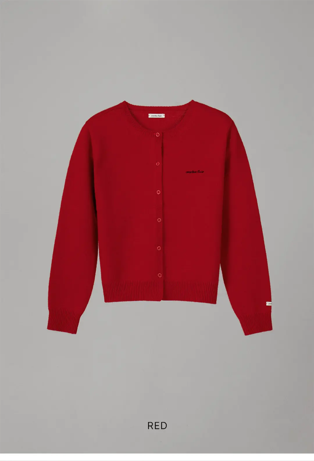 오버듀플레어 OVERDUE WOOL CARDIGAN_RED 상품 이미지 3