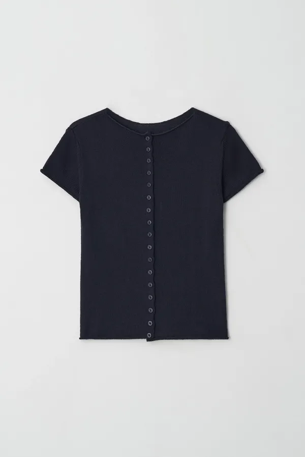 renee button cardigan - navy