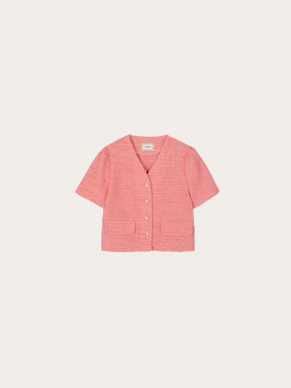 로베 브이넥 자켓[PINK]*오늘 출발