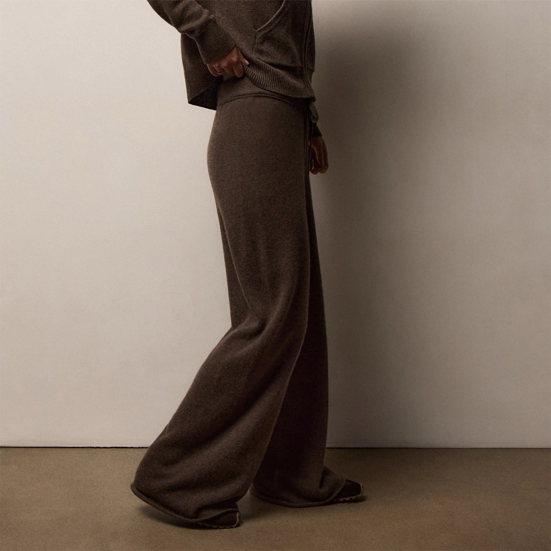 제임스펄스 Recycled Cashmere Wide Leg Pant - Porcupine 상품 이미지 1