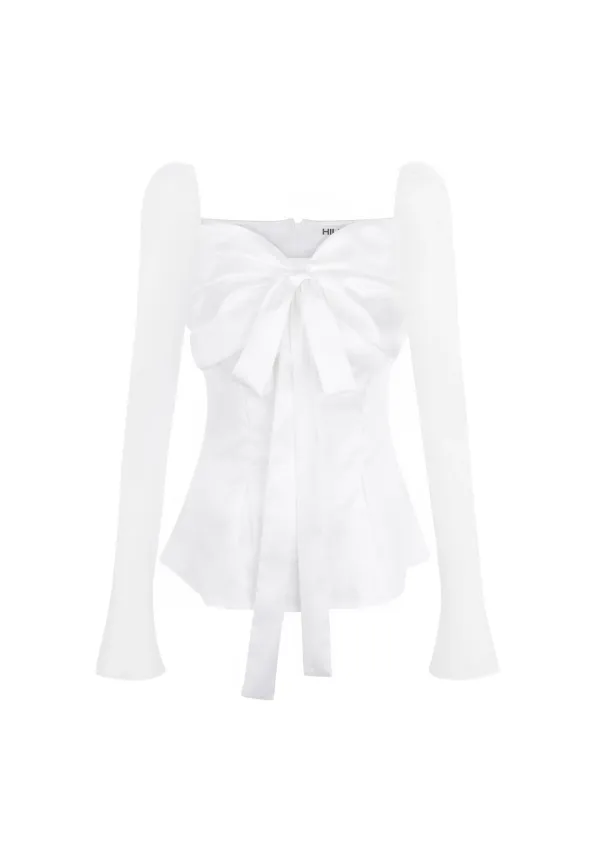 [pre-order] Silky Swan Blouse II [White] *11/2 발송예정