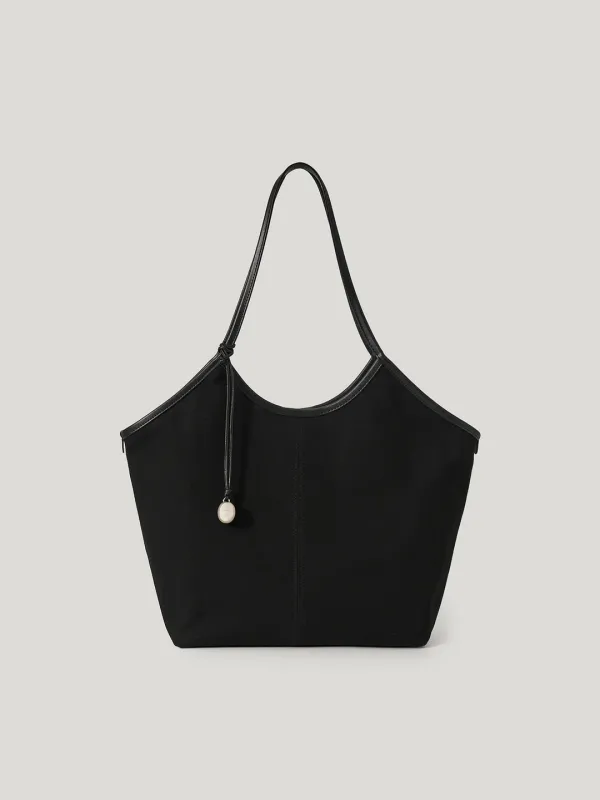 베르 캔버스 숄더백 Vert Canvas Shoulder Bag_Black