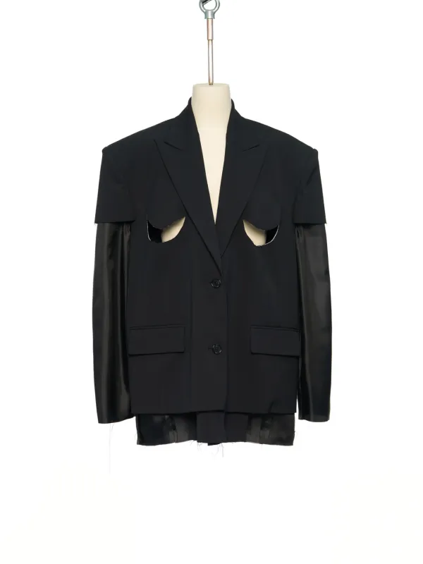 PS26 BLACK CUT-OUT DETAIL SINGLE JACKET