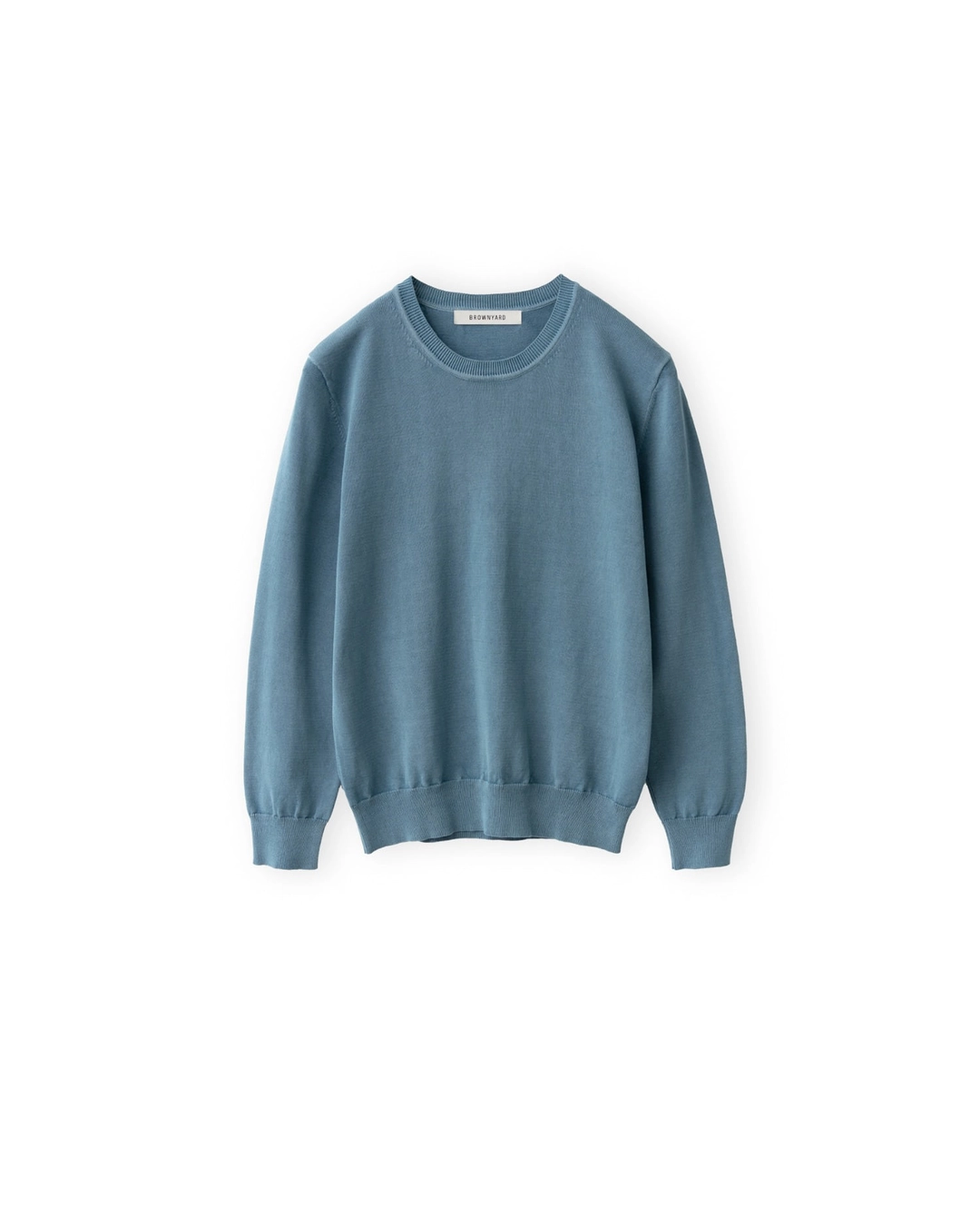 브라운야드 W Washed Cotton Knit, Blue 상품 이미지 1