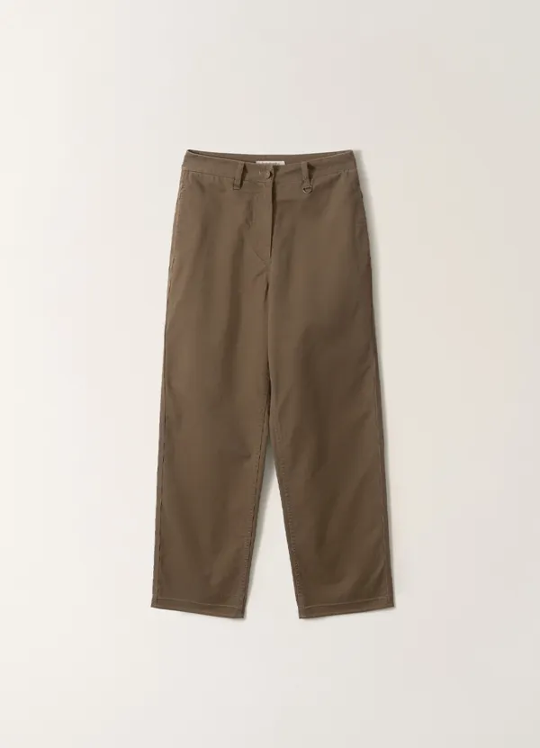 3RD / Tabby Wide Chino Pants (Moss Brown)