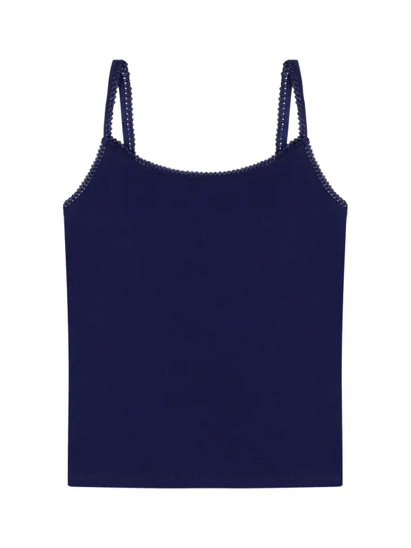 Layered Pendant Lace Tank