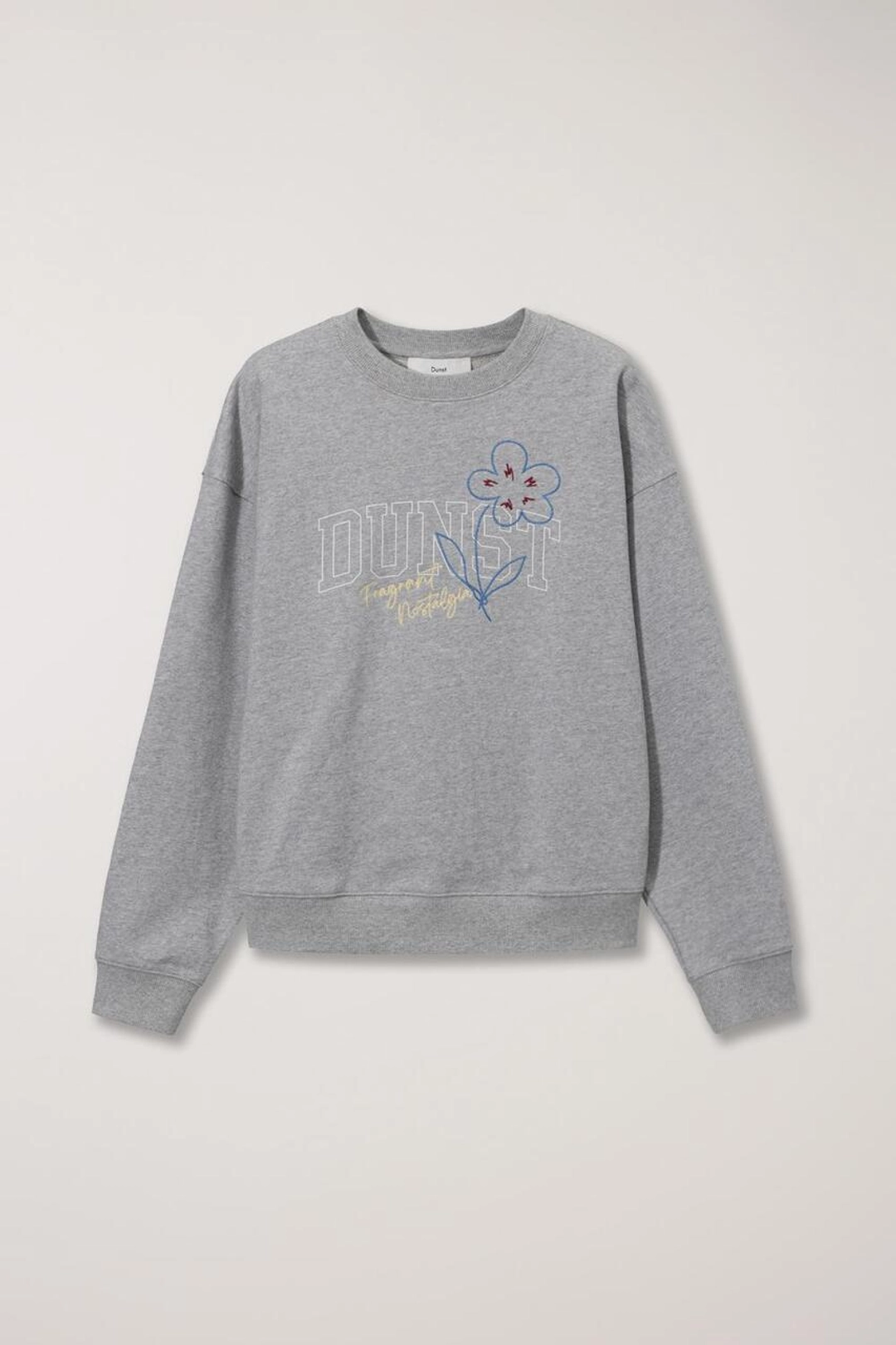 던스트 UNISEX BLOOM LOGO SWEATSHIRT MELANGE GREY 상품 이미지 1