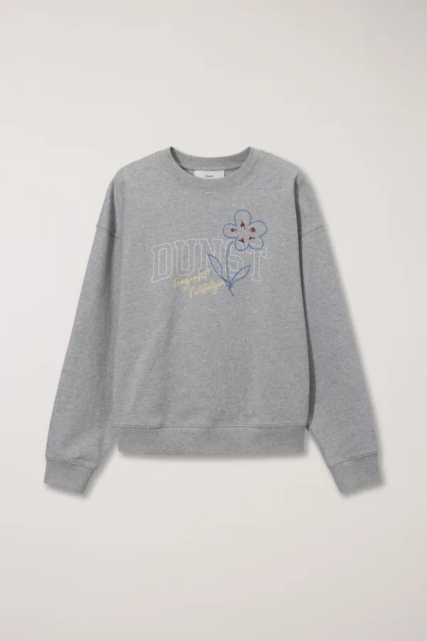 UNISEX BLOOM LOGO SWEATSHIRT MELANGE GREY