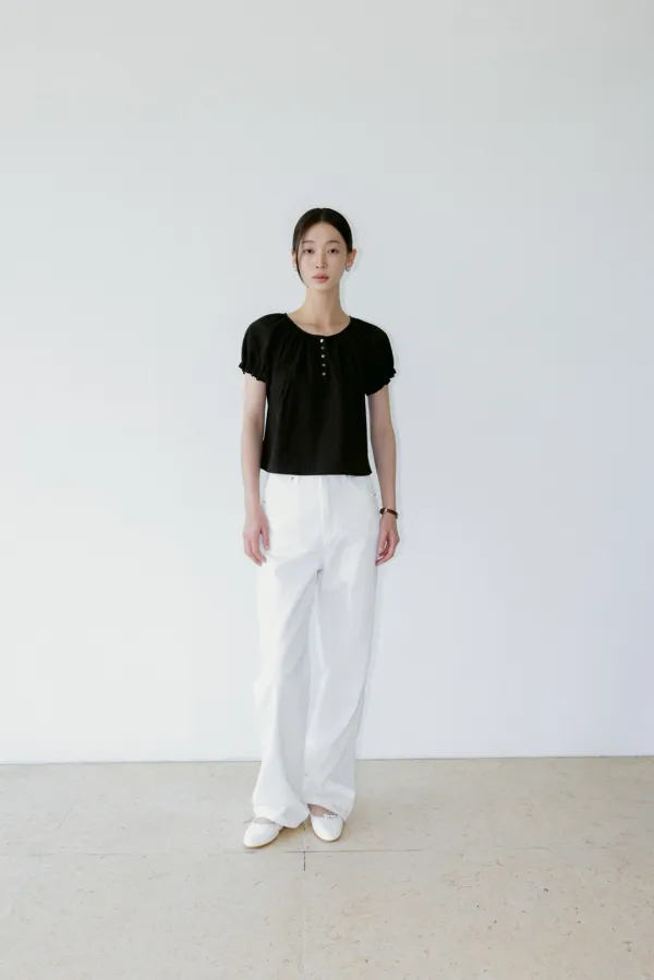 제타 데님 팬츠 (white)